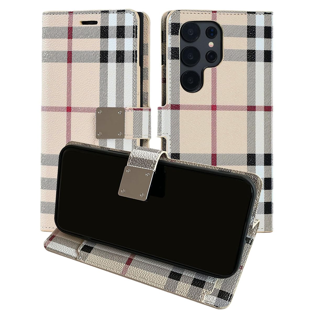 Housse cuir synthétique Samsung S26 Ultra avec protection complète chic