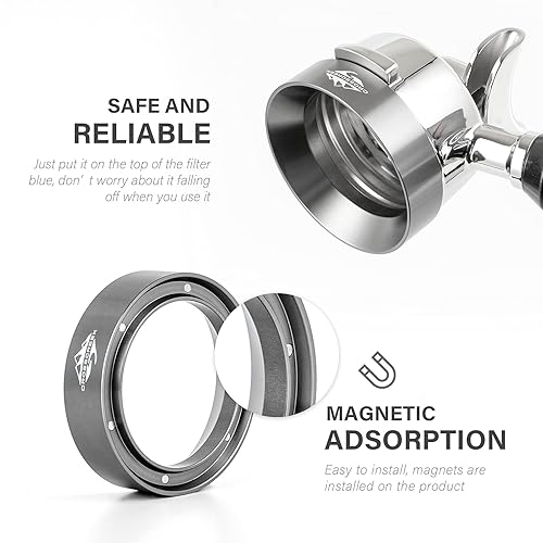 Miniatura 7 de CrossCreek Embudo dosificador de espresso de 2.283 in | Se adapta a todos los portafiltros de espresso de 2.283 in | Breville/Rancilio/La