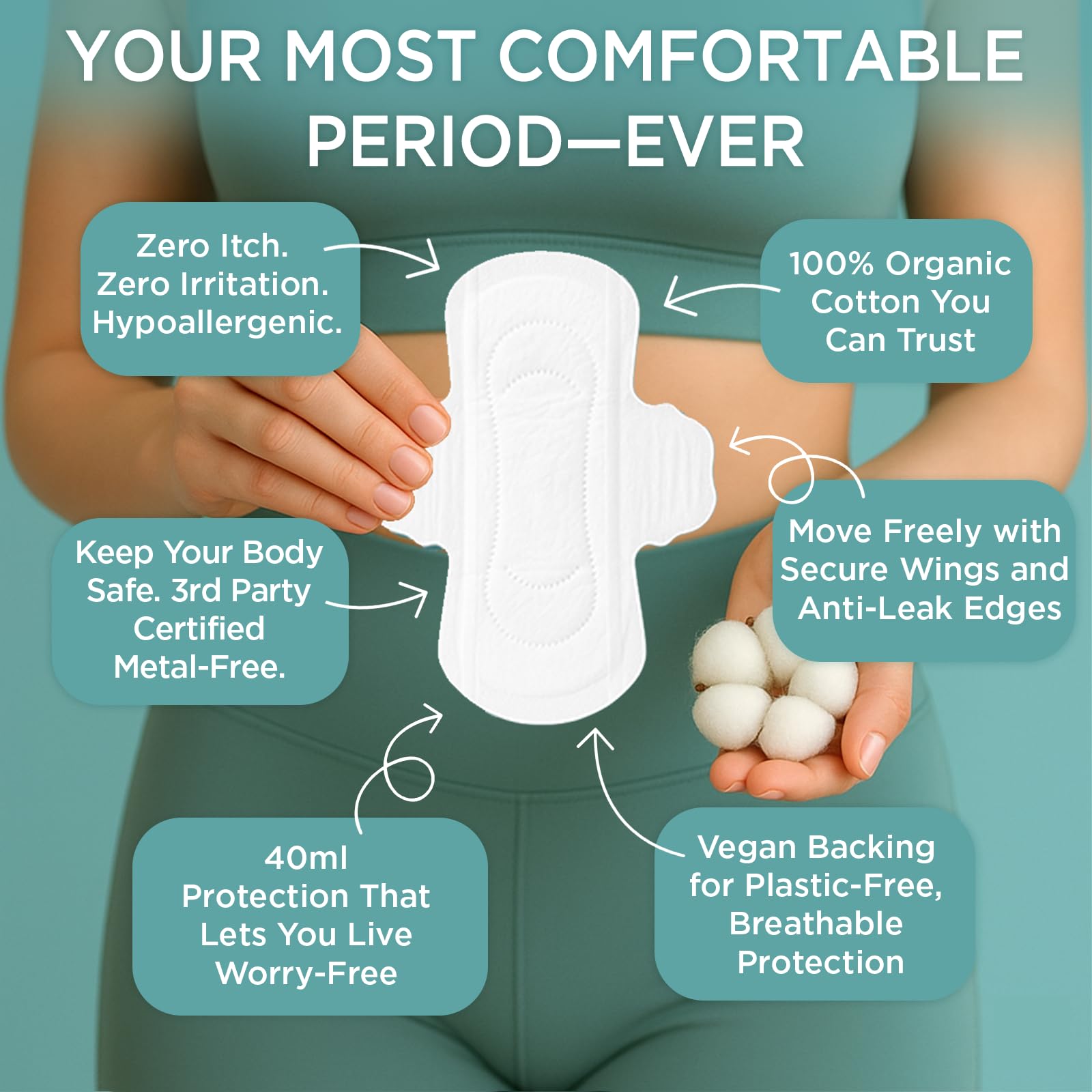 Organic Cotton Tampons & Pads Feminine Care Bundle