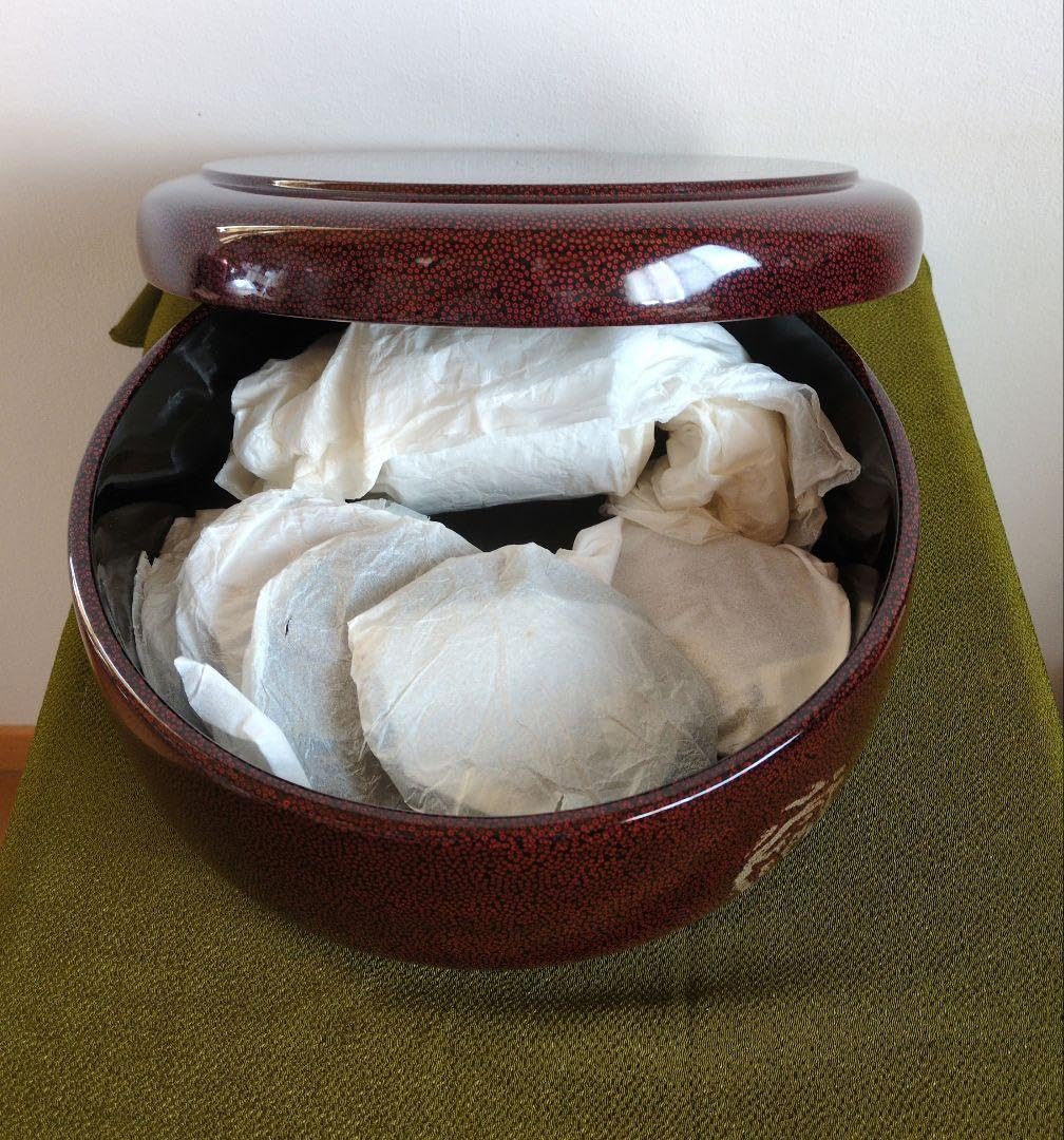 Amazon.co.jp: 津軽塗 七々子塗 伝統工芸 茶櫃 茶托 茶筒 茶さじ 急須