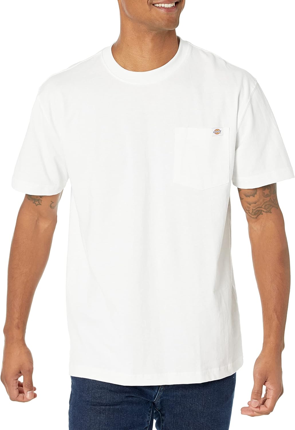 Dickies Men's Heavyweight Crew Neck Short Sleeve Tee - Picture 102 of 127