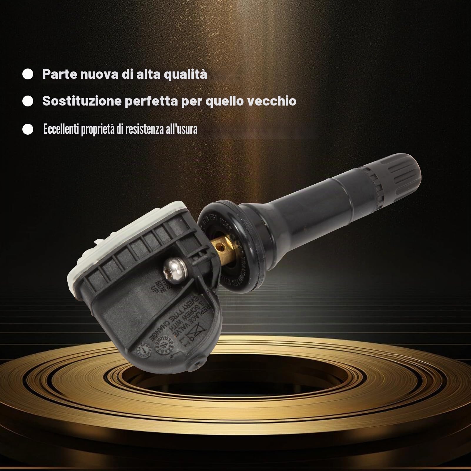 2036804 - Set di 4 sensori di pressione dei pneumatici per Galaxy S-Max Edge Fiesta Mondeo Mustang TPMS con sistema di monitoraggio della pressione dei pneumatici 433 MHz sensori RDKS 2318453 5291383