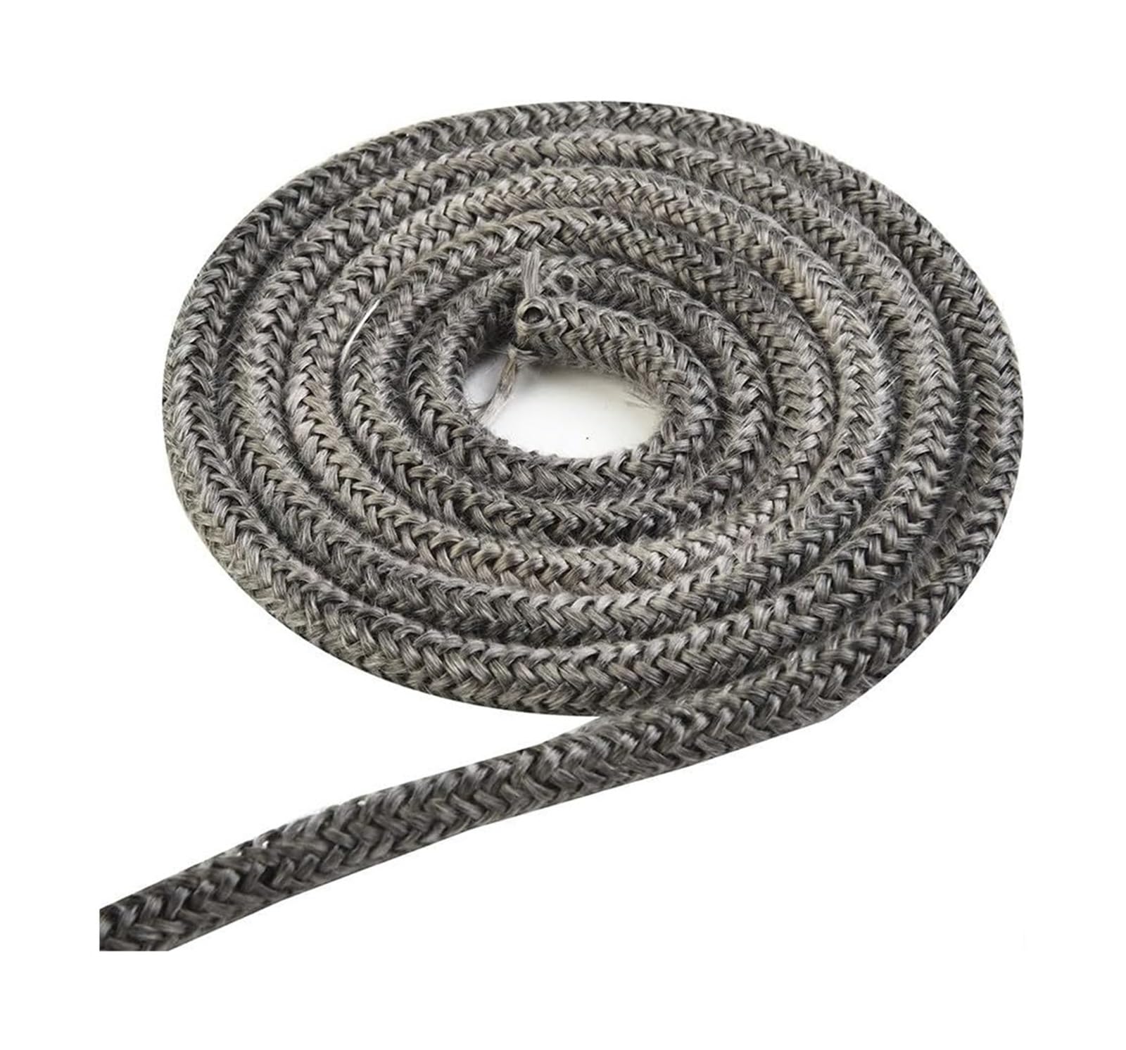 Guarnizione in corda di vetroresina, Guarnizione in corda in fibra di vetro for porta stufa a legna, bruciatore a, nero, diametro 6 mm/8 mm, lunghezza 2 m(8mm)