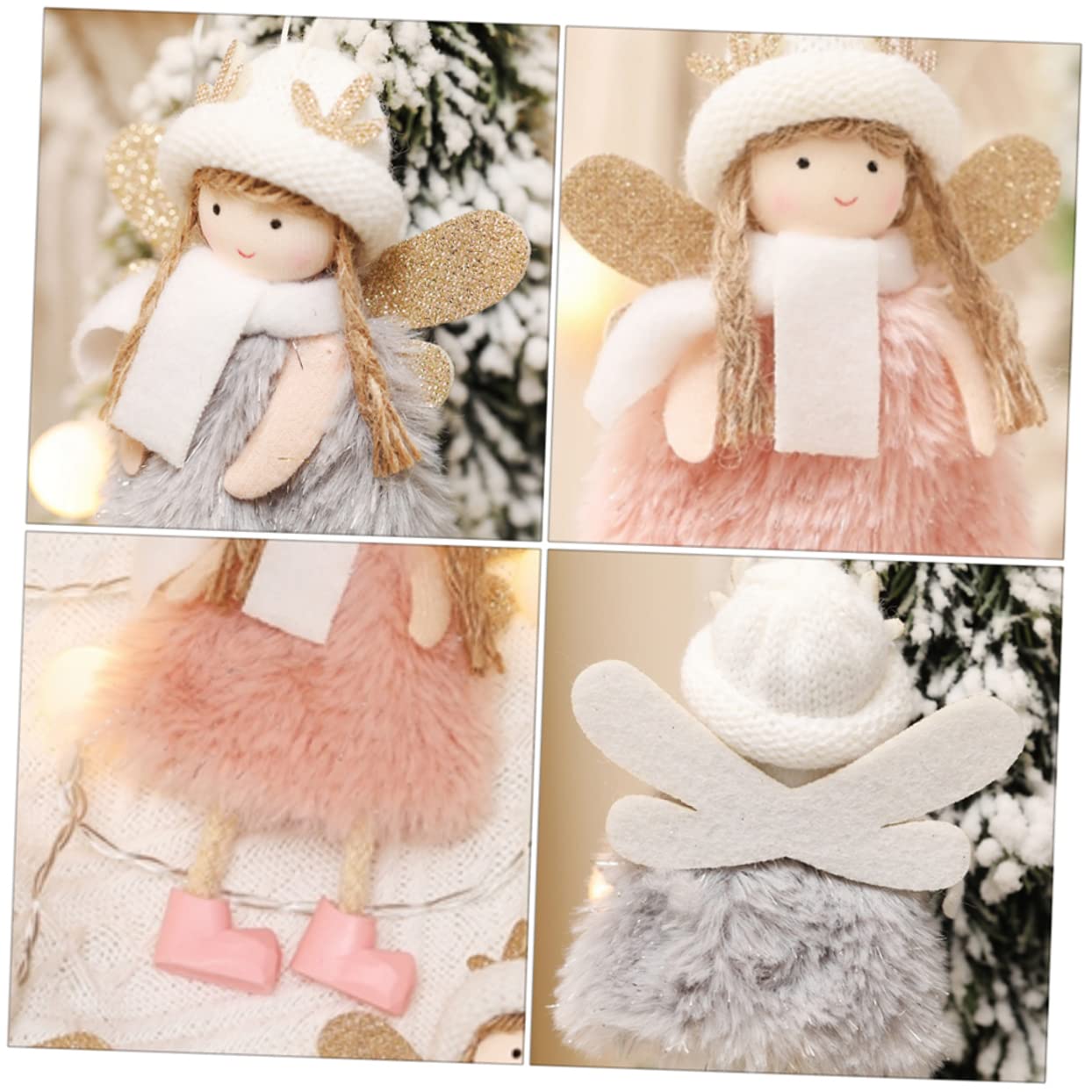 NOLITOY 9piezas Adornos Navideños Colgantes De Ángel De para Decoración De Árbol De Navidad Accesorios Festivos Diseño Encantador