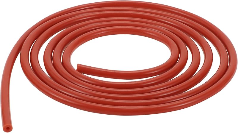 Mangueira de vácuo automotiva Hihaha em silicone vermelho 2 mm x 6 mm, alta temperatura – 3,10 m