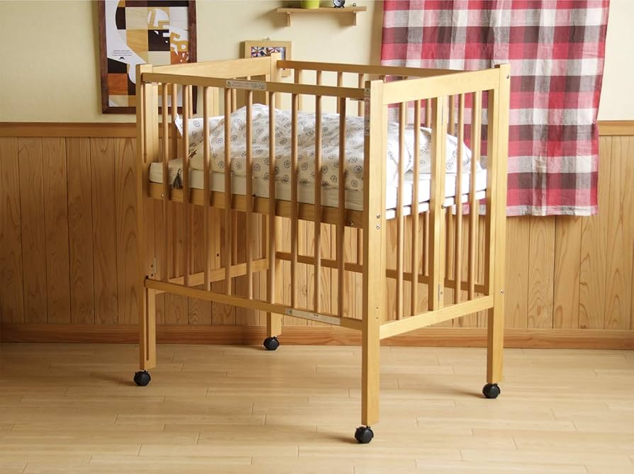 Amazon.co.jp: 日本製 ベビーベッド 「ワンタッチハイベッド