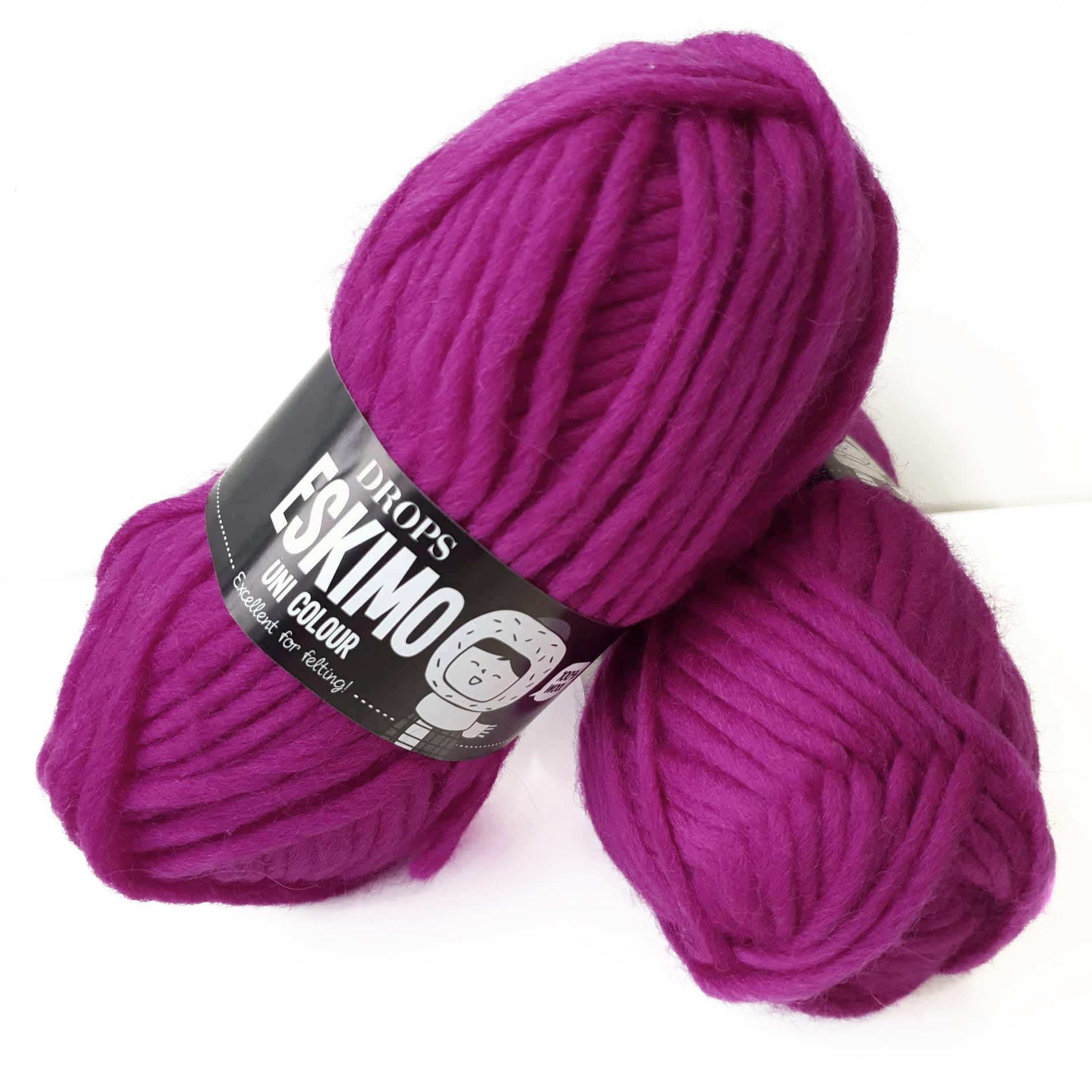Eskimo - Mulitple colours Garnstudio DROPS Knitting Super Chunky 100% Wool (26 Pink)