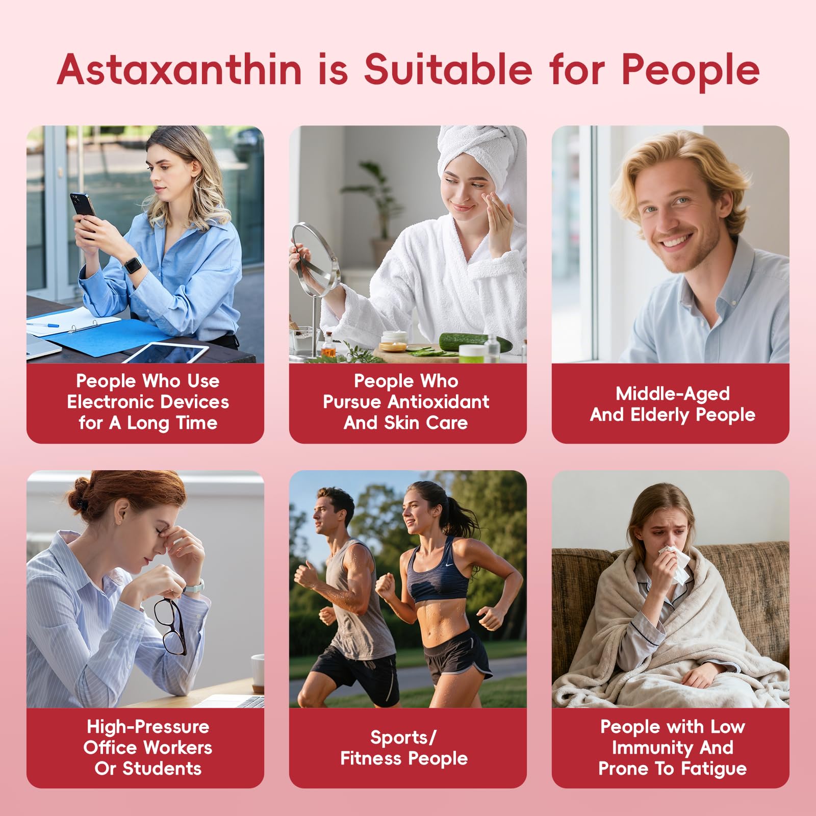 Astaxanthin 12mg with MCT Oil Softgels, Premium Astaxanthin Supplements Organic for Kidneys, Eyes & Skin, Natural Microalgae Source, Triple Strength, Non-GMO & Gluten Free, 120 Softgels (Pack of 1) — Amazon image 7