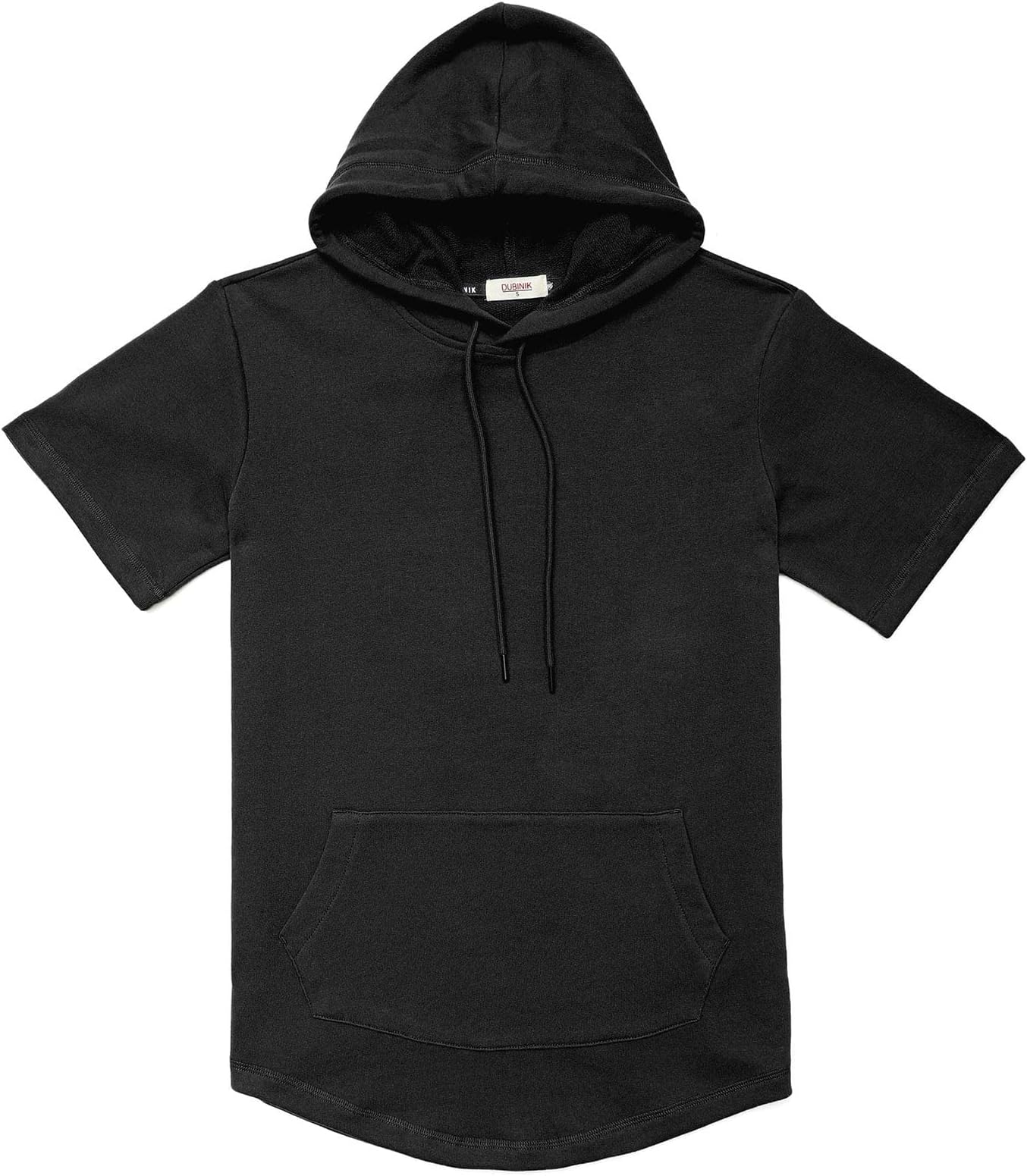 Short Sleeve Hoodie Lightweight Soft Cotton Moisture Wicking Kangaroo Pocket Short Sleeve Hoodie For Men