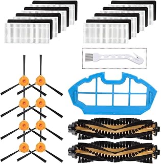 Replacement Parts Accessories for DEEBOT N79 N79s DN622 500 N79w N79se Robotic Vacuum Cleaner,8 Side Brushes,8 Filters,2 Main Brushes, 1 Primary Filter Replacment Parts Kit