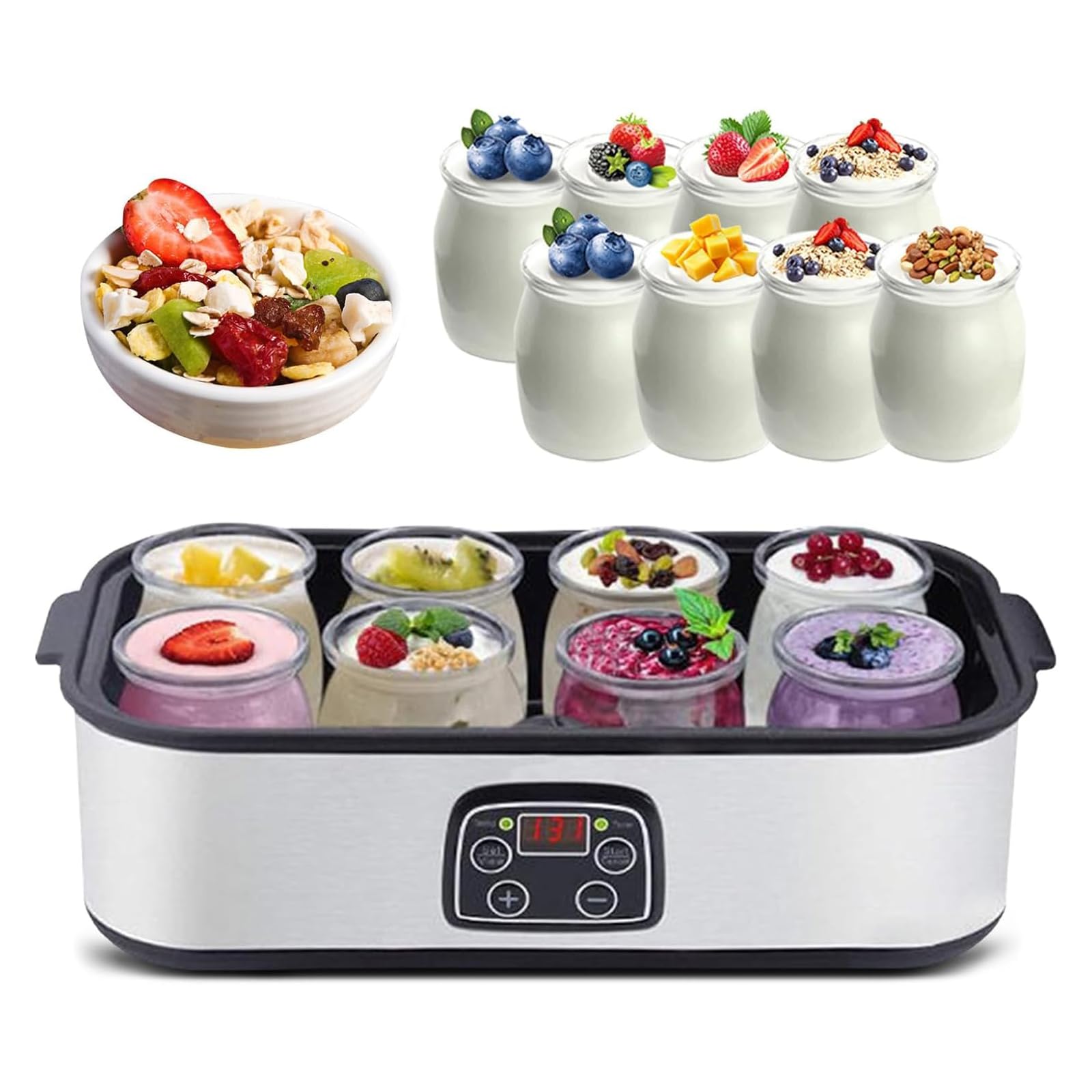 Yaourtière Automatique avec Pots, Yaourtière Numérique