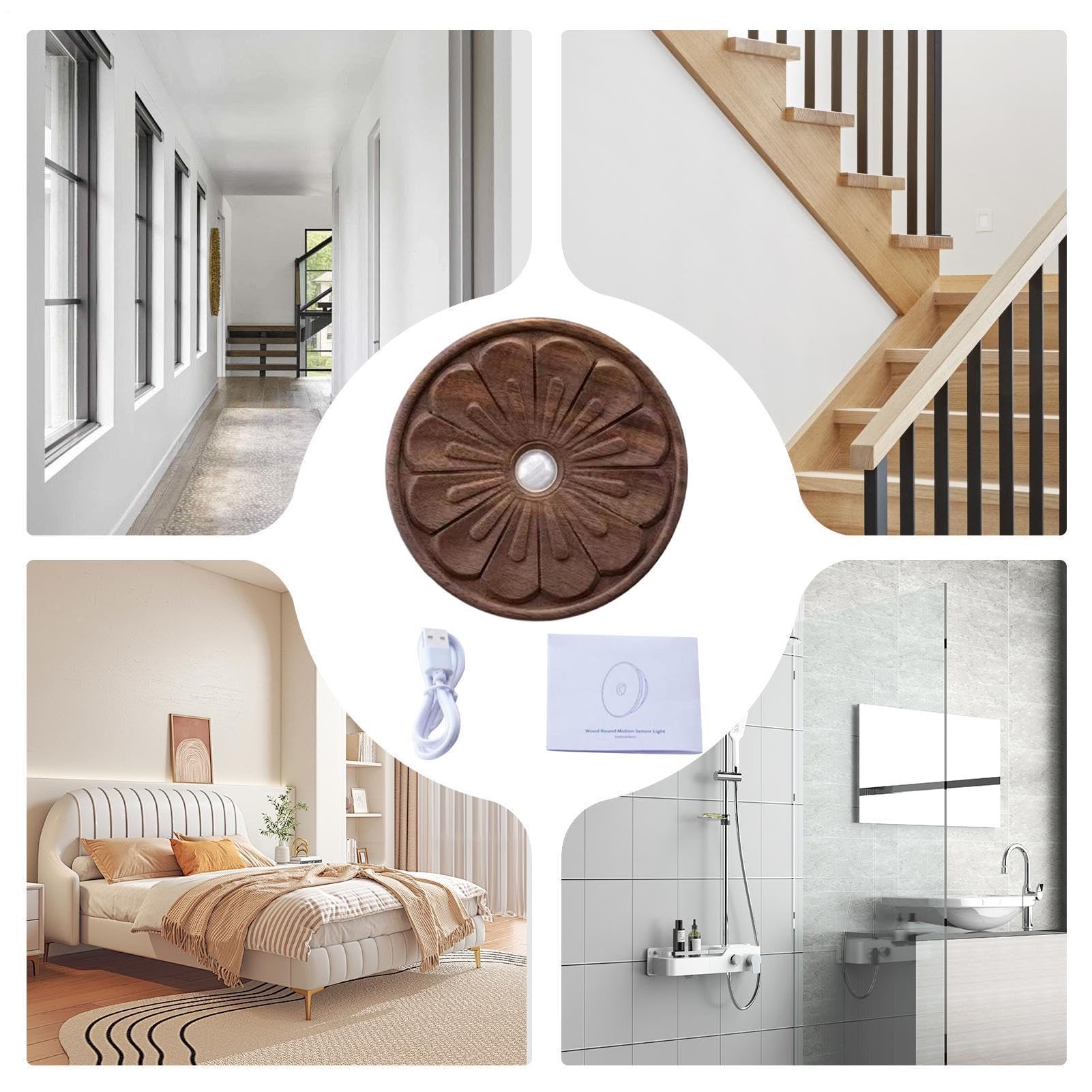 Da Esterno Lampada da Parete con Sensore di Movimento Magnetico | Illuminazione Scale Sensore Movimento per Bagno Scale Corridoio Comodino Cucine Camere da Camera dei Bambini Soggiorno