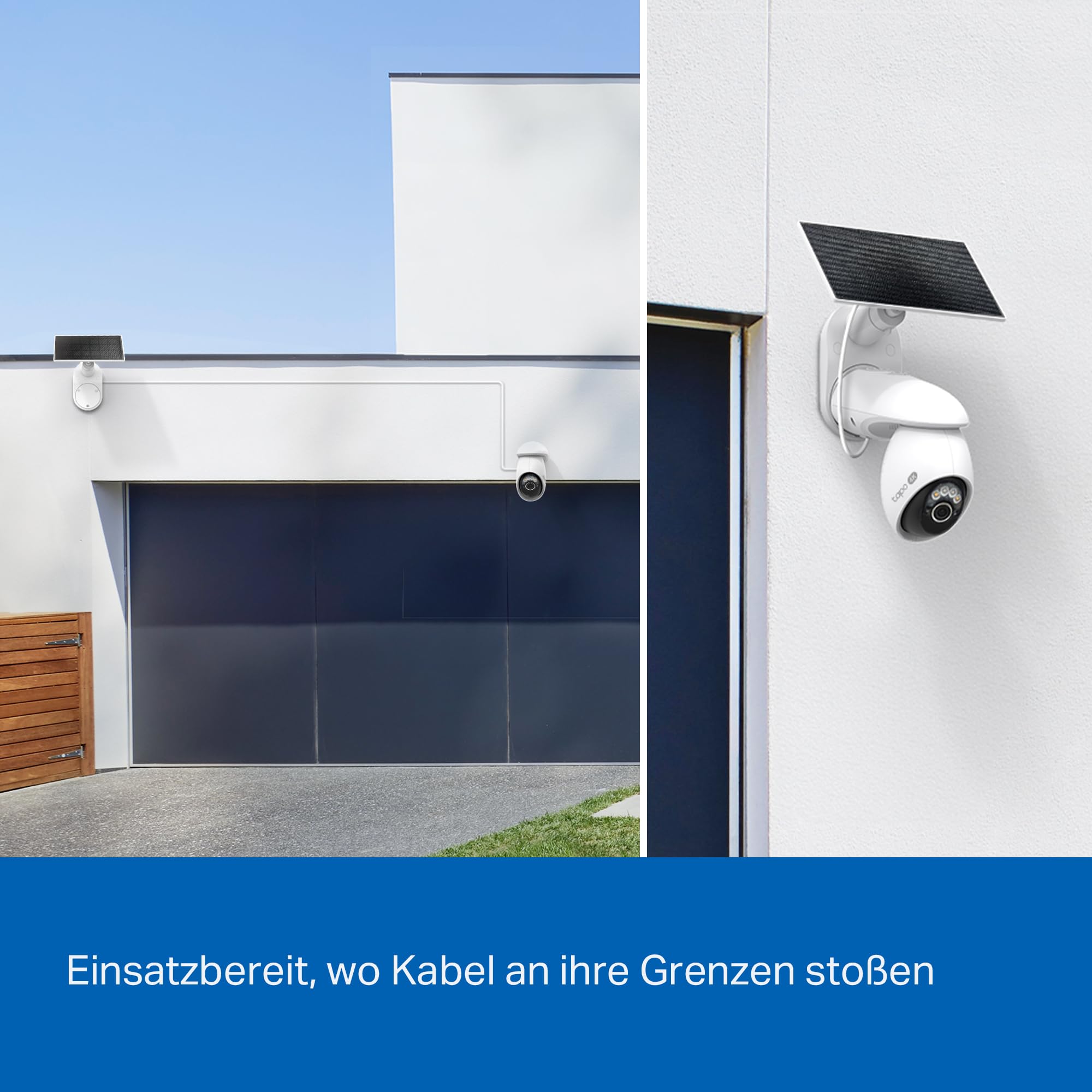 Tapo C660 KIT 4K 360° Solar Überwachungskamera Außen, Akku 10000 mAh, Farbnachtsicht, Dual-Band WLAN, KI-Erkennung, Licht & Ton Alarm, Lokale Speicherung über microSD oder Tapo H500
