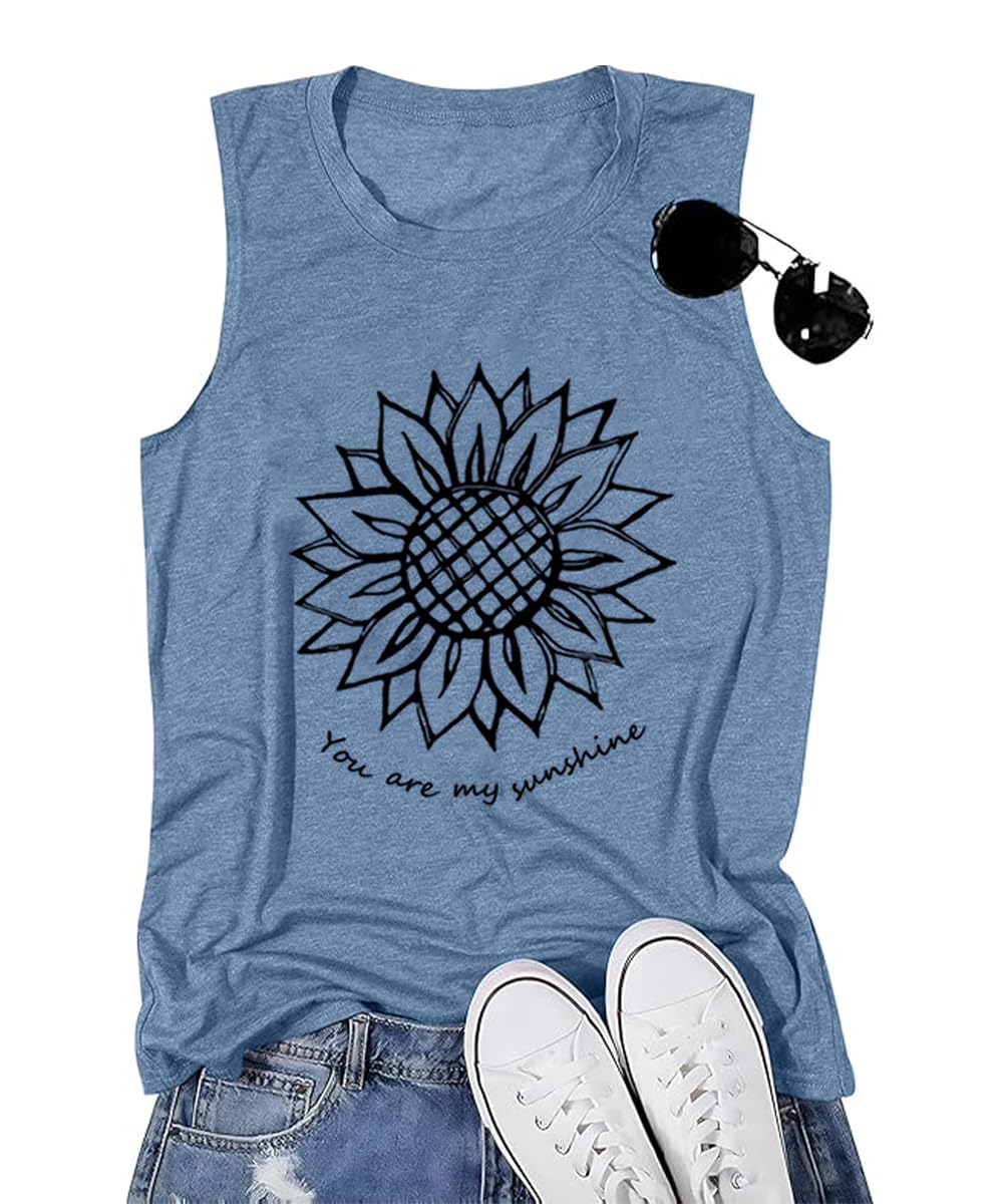 Wildflower Graphic Tees for Women Athletic Tops Sunflower Shirts Camping Flower Top Summer Short Sleeve Womens Clothing