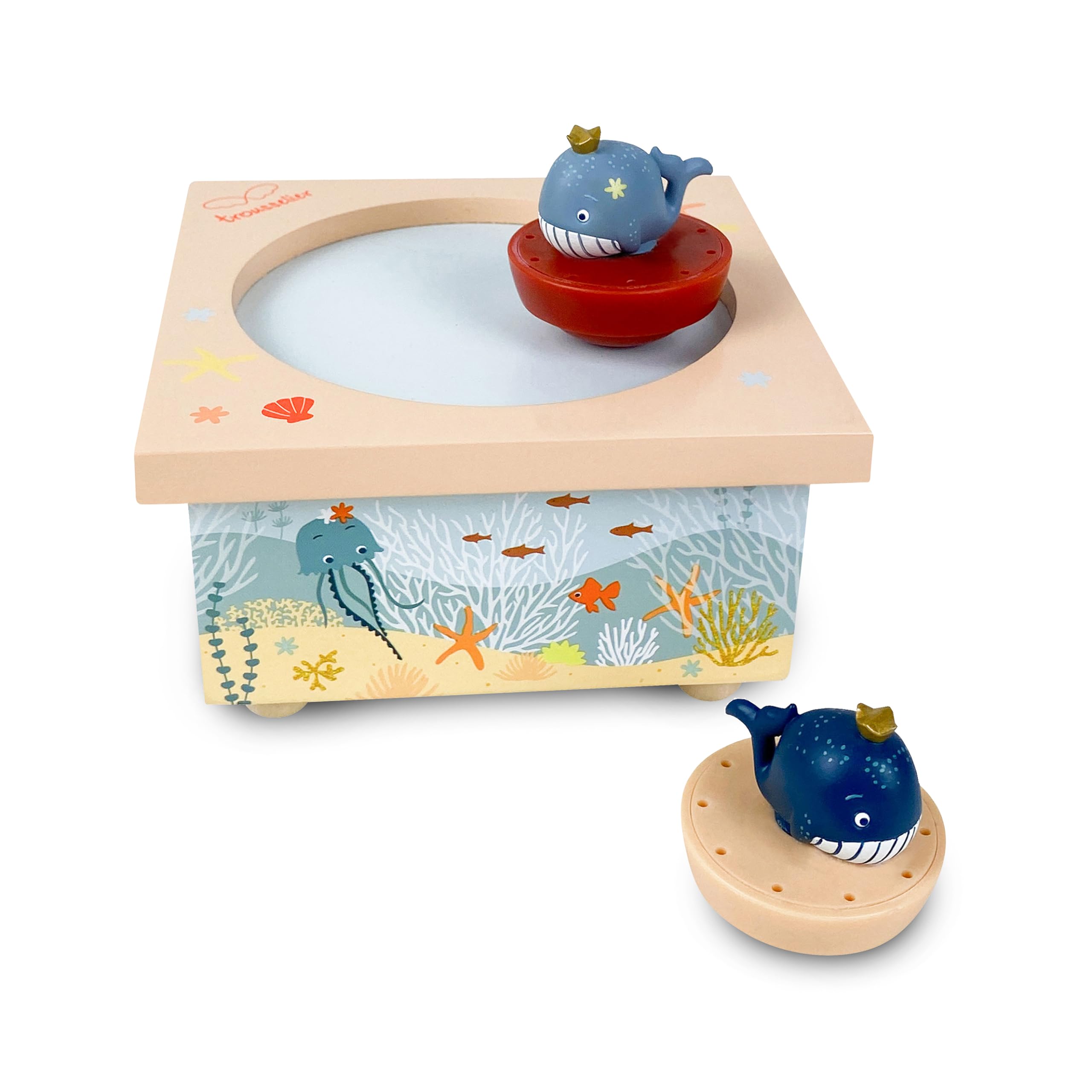 Trousselier Spieluhr 6260412 Dancing Characters Kids Whale Magnetic Music Box