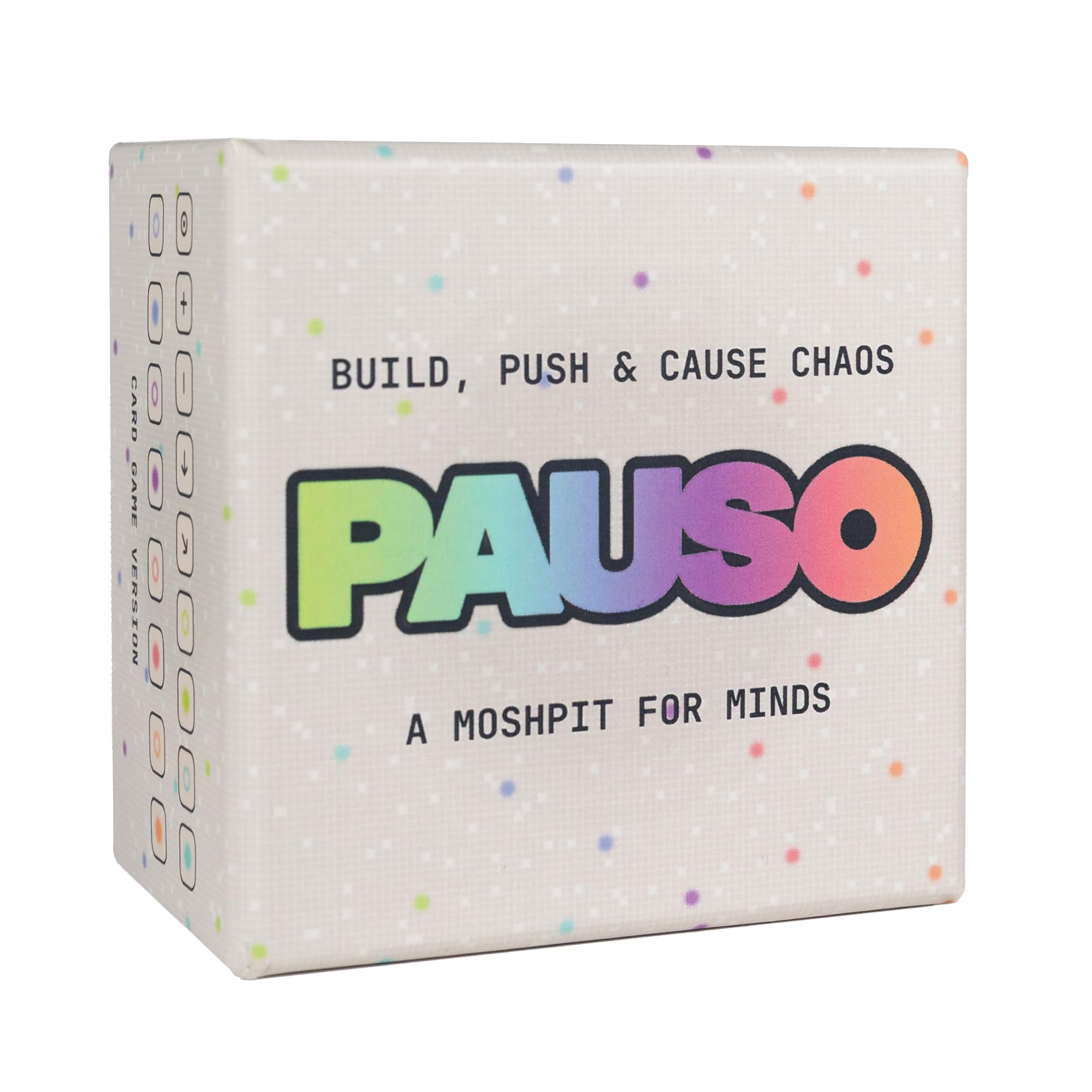PAUSO: The Moshpit Card Game | Board Building & Spatial Strategy for Adults & Teens | 2-6 Players | Premium Travel Edition | First-Ever Print Run