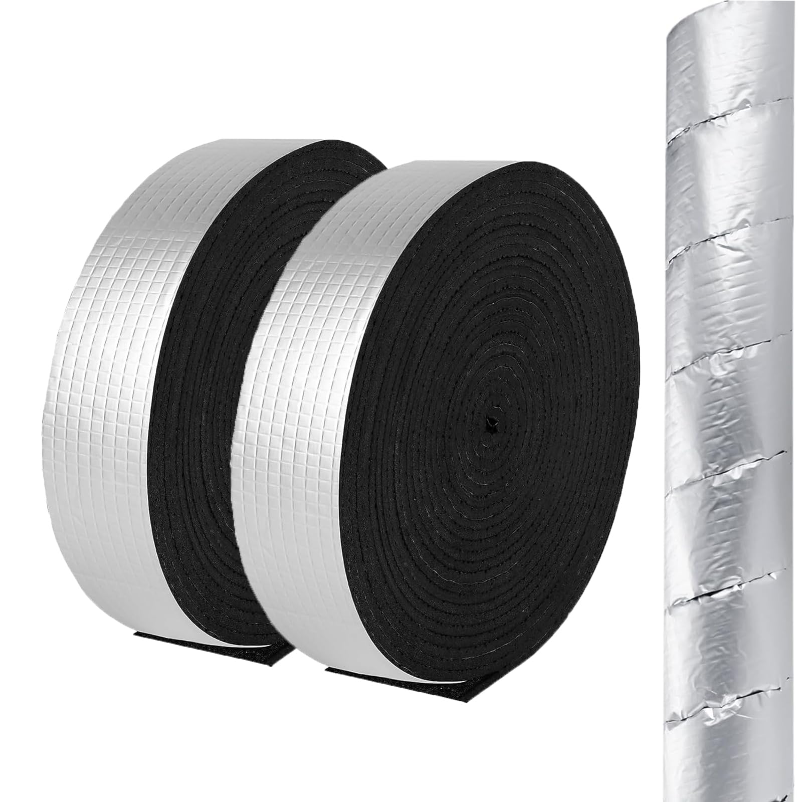 Ruban isolant en mousse d'aluminium pour isolation tuyau de jardin et maison 2x10m