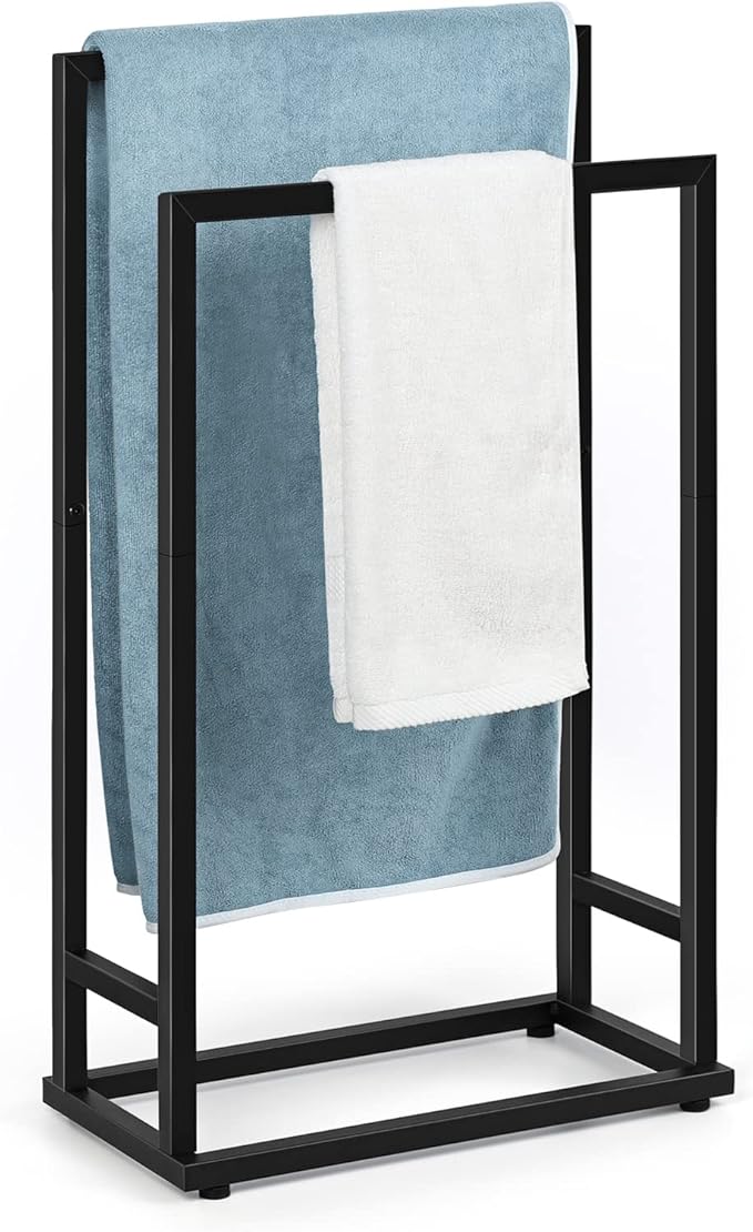 Standing Towel Rack, 2 Tier Stainless Steel Towel Racks