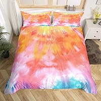 Vista 22 de Erosebridal Funda de edredón de color marrón y blanco tamaño individual, diseño de grafiti ombré para niños y niñas, funda de edredón de acuarela