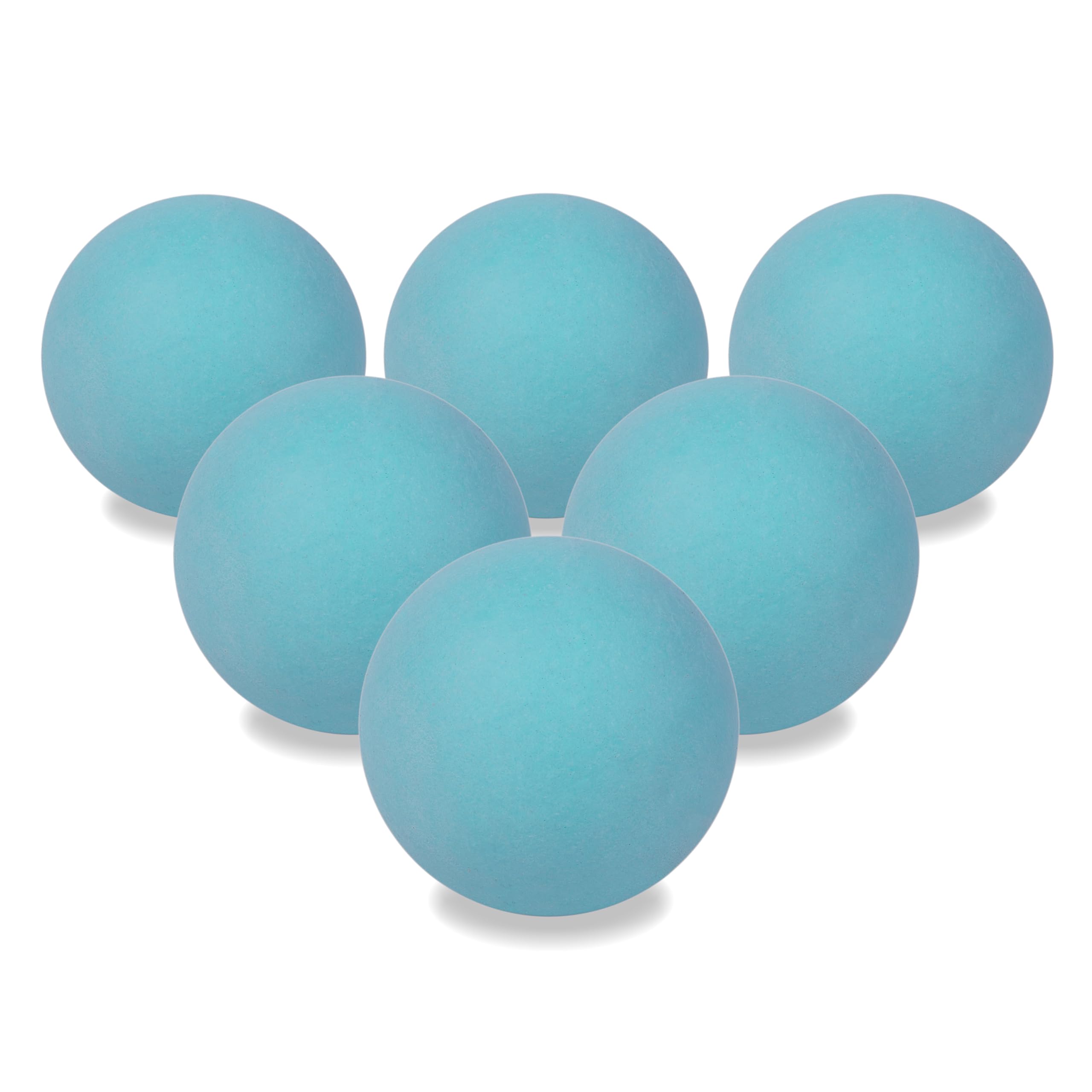 Velocity Soft Foam Practice Lacrosse Balls for Youth, Lacrosse Soft Training Balls for College and High School Beginners, Indoor Soft Lacrosse Balls Official Size - Carolina Blue, 6