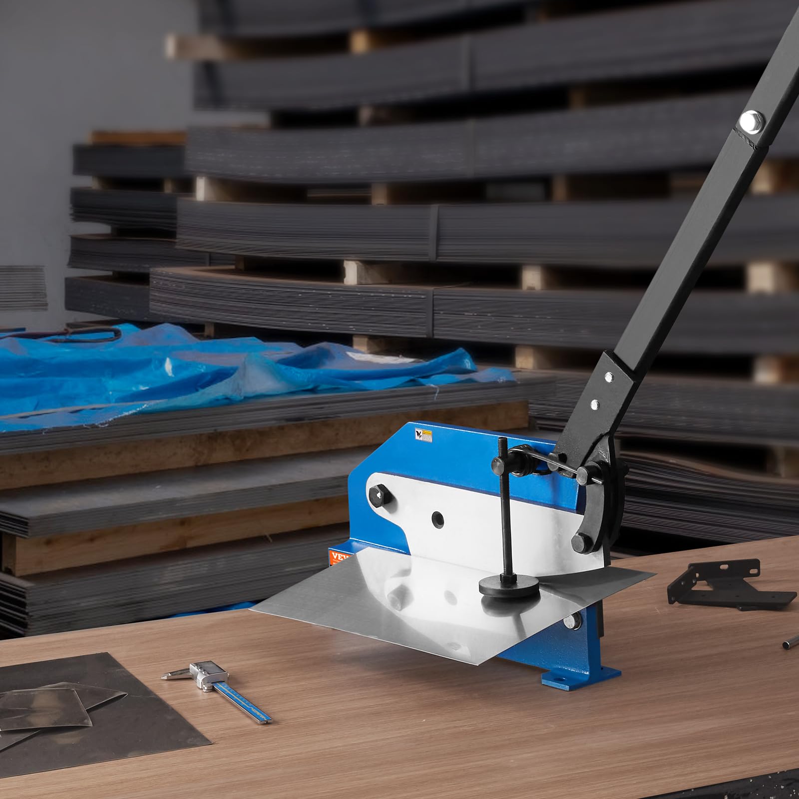 VEVOR Cizalla Manual para Chapa Metálica de 270 mm Cortadora de Chapa de Sobremesa Herramienta de Corte para Procesar Chapas de Metal Duro para Constructores y Aficionados Al Bricolaje
