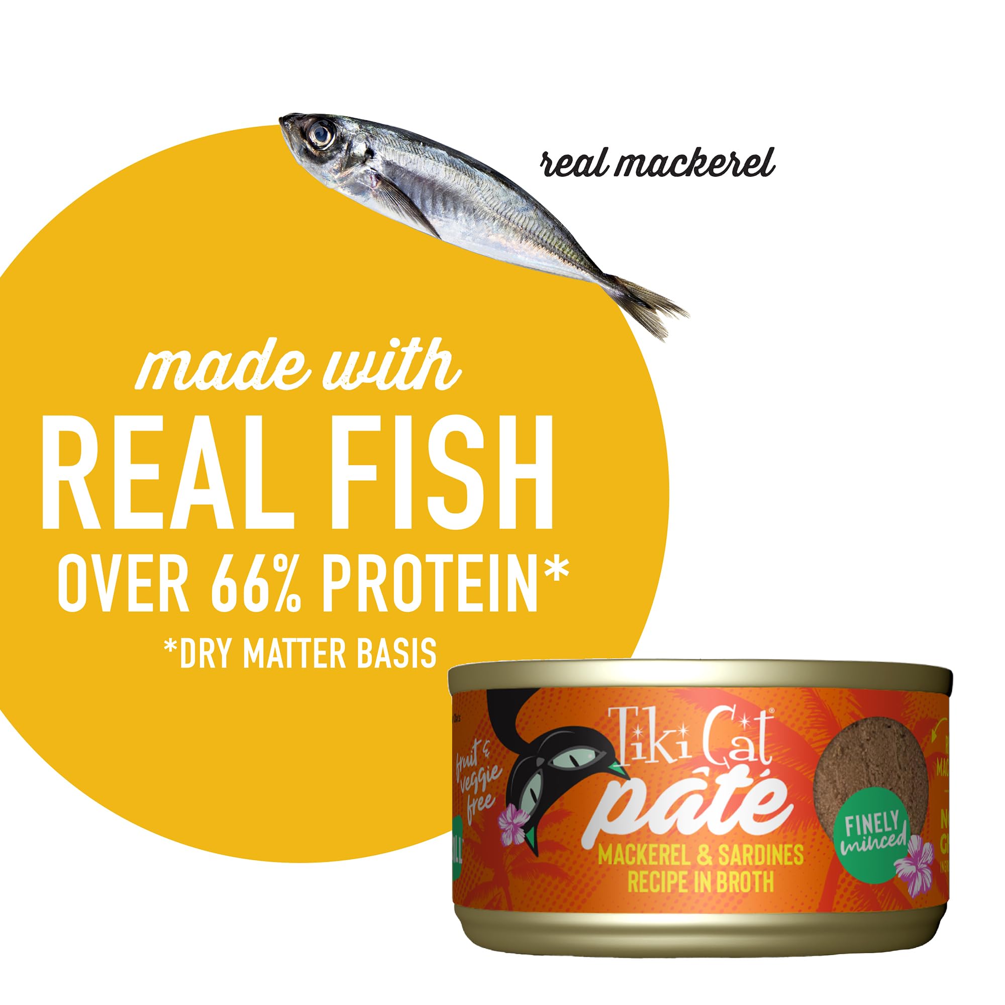 Grill Pate Canned Wet Food - High Protein and Grain Free - Tuna with Prawn Recipe in Broth 2.8 oz. Cans 12 Pack-Mackerel with Sardines-2.8 oz (12 pack)
