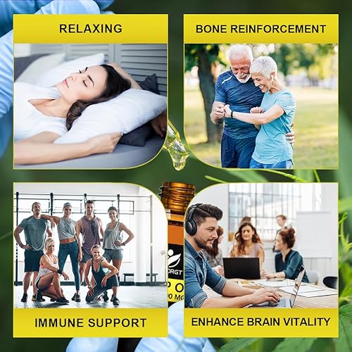 Miniatura 6 de Aceite de cáñamo orgánico (paquete de 4) - Extracto de aceite de cáñamo 100% natural, calmante, sueño, relajación, apoyo inmunológico, rico en