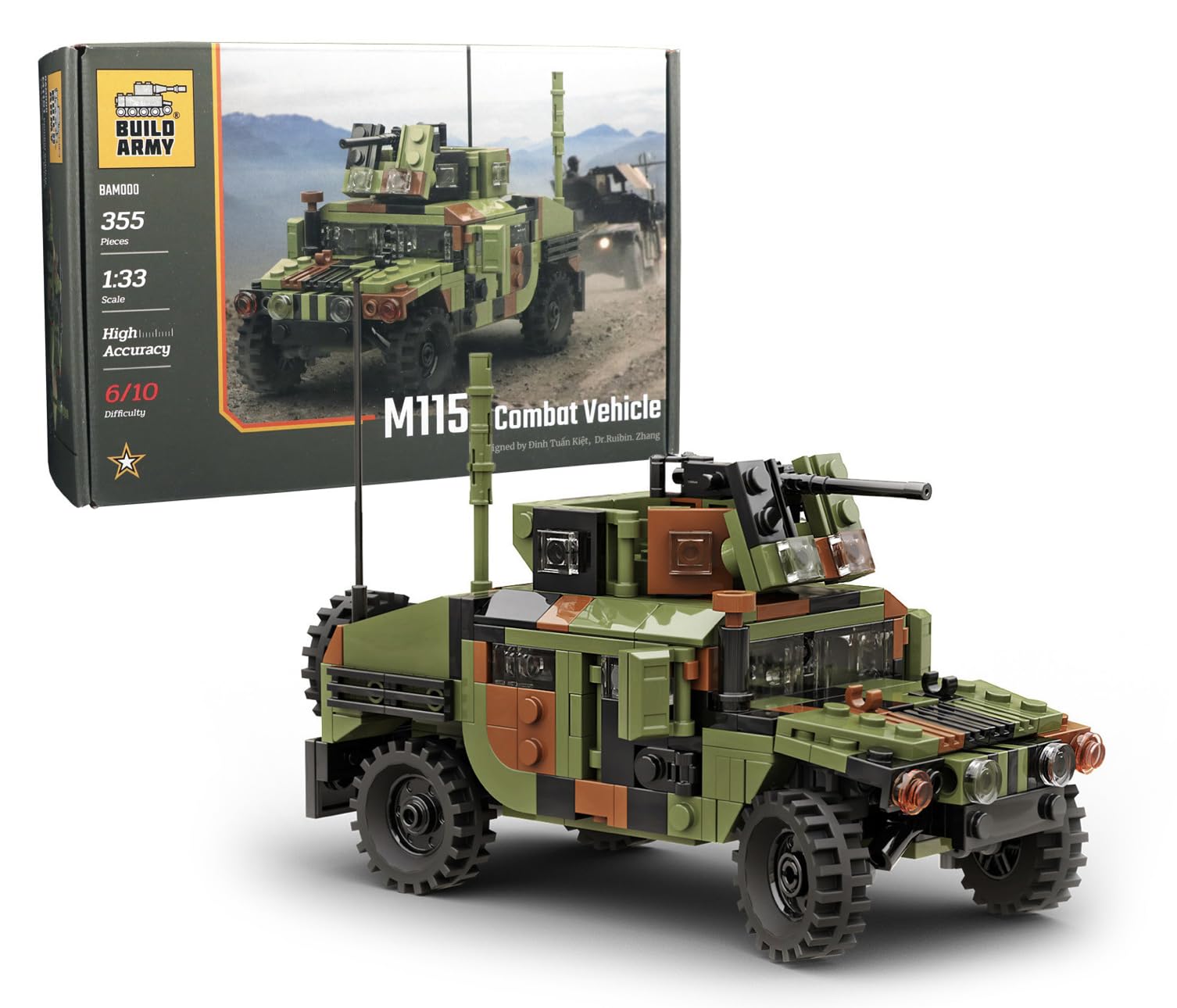 Buildarmy M1151 Combat Vehicle Brick Model Building Block 355pcs