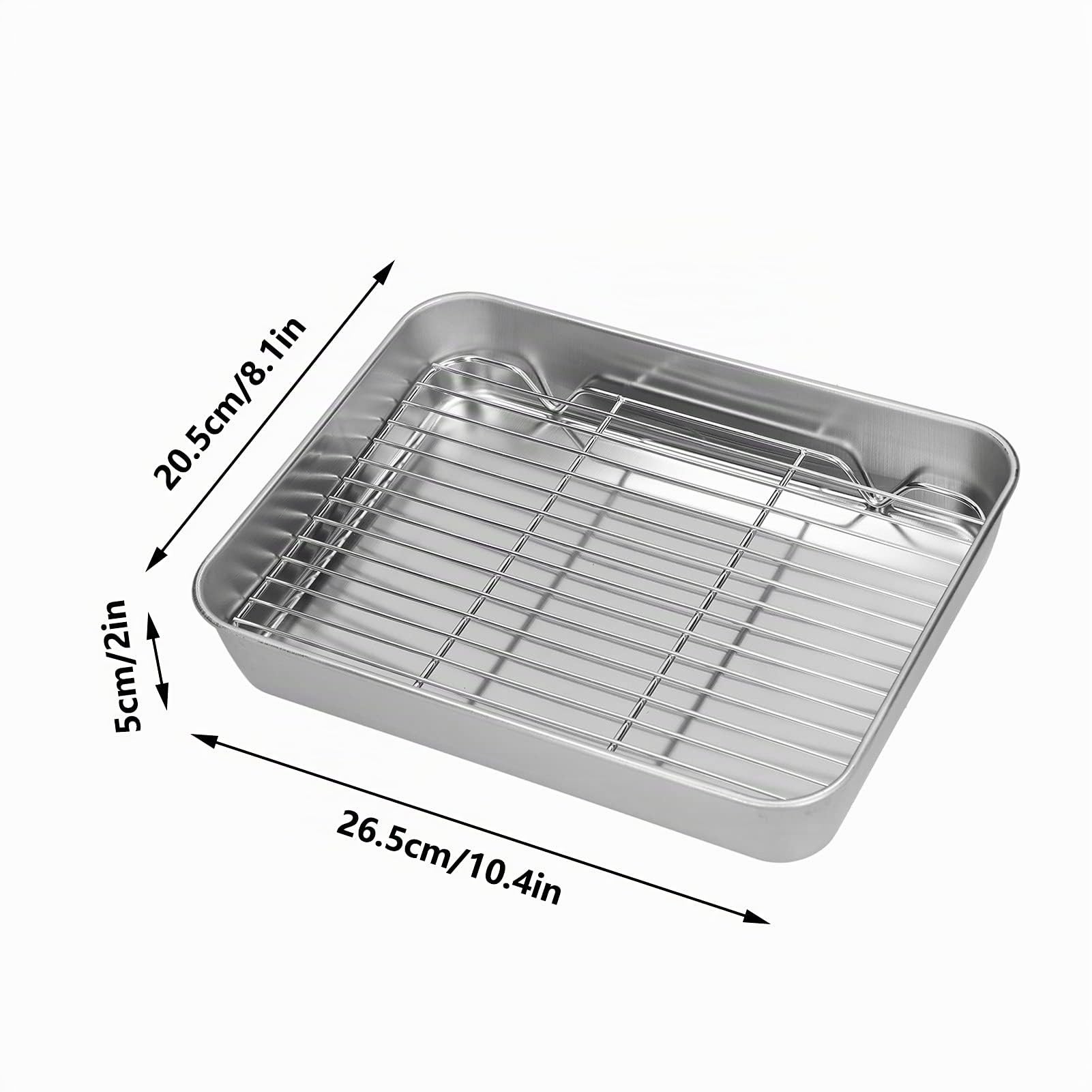 Plaque à Pâtisserie Rectangulaire avec Grille de Refroidissement pour Four