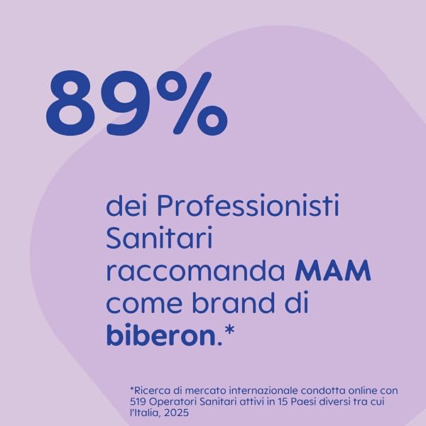 MAM Biberon Easy Active Baby Bottle 330 ml (Set da 2), Kit da 2 biberon MAM per bambini attivi ergonomici e pratici, Accessori neonato 4+ mesi allattamento con tettarella misura 3, Neutro - 5