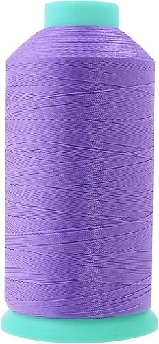 Miniatura 1010 de Mandala Crafts Hilos de coser resistentes de nailon consolidado, hilo para tejer jeans de cuero, hilos de tapicería marina al aire libre, Beige