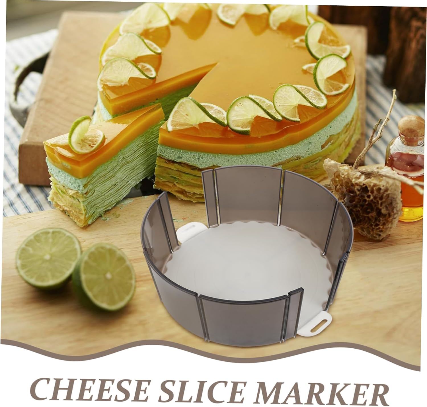 Plastic Cake Cutter Marker for Even Slicing Wedding and Party Cake Portion Tool Slice Divider Easy Clean Baking Gadget for Precise