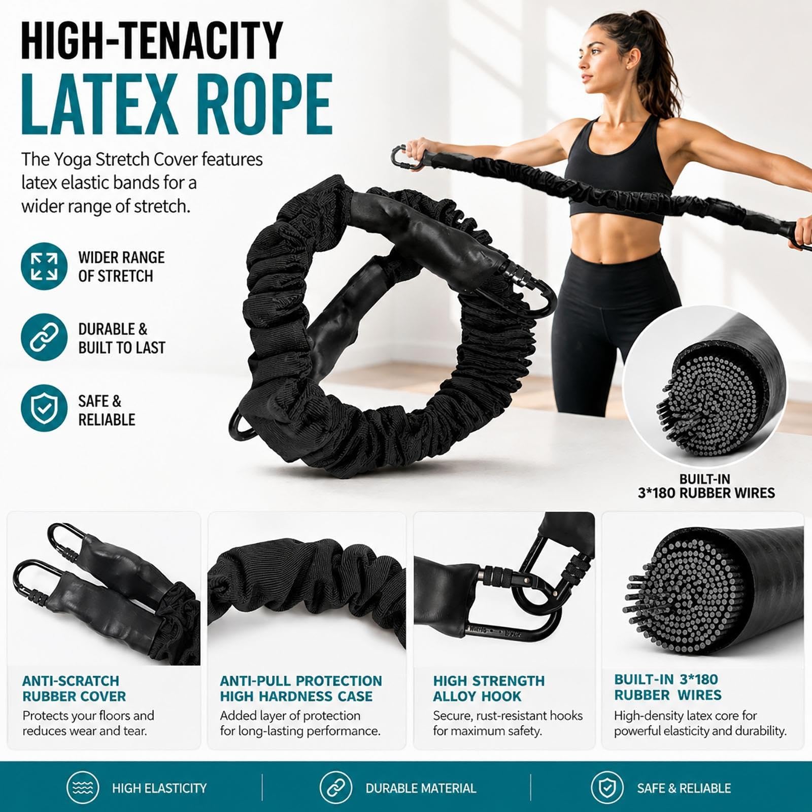 JYHHCYS Kit Bungee Fitness Entrenador De Fitness Aéreo para El Hogar