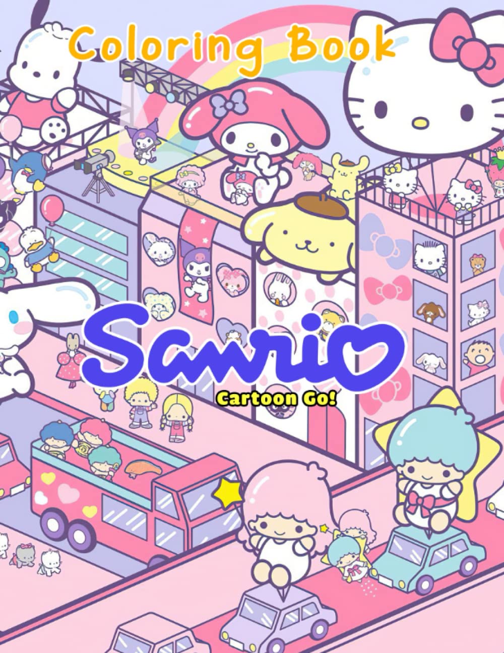 Buy Sanrio Coloring Book Kawaii Cute Sanrio Characters Illustrations 