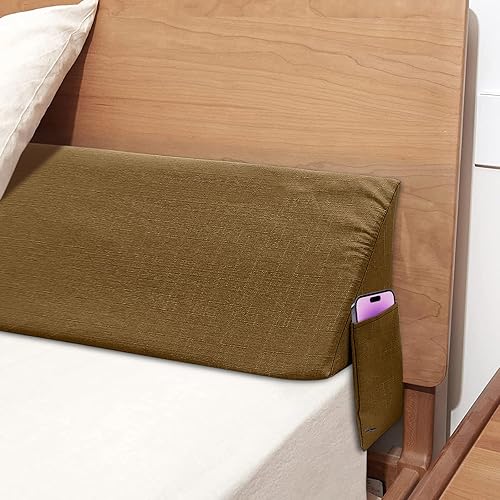 Miniatura 1 de Almohada de cuña de cama para cabecero, almohada de tope de cuña de colchón, relleno de espacio de cama, cierra el espacio (0-12 pulgadas) entre la