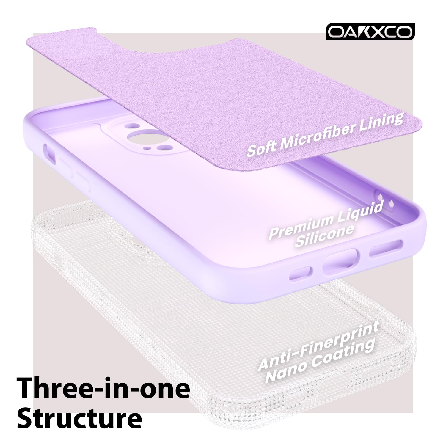 oakxco for iPhone 16 Pro Max Case Liquid Silicone, Soft Rubber Gel Elegant Aesthetic Basic Simple Cover, Cute Thin Slim TPU Matte Solid Color Plain Smooth Case for Women Girl, Light Pink — view 664