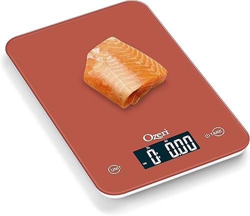 Miniatura 5 de Ozeri Touch - Báscula digital profesional de cocina (edición de 12 libras) en vidrio templado