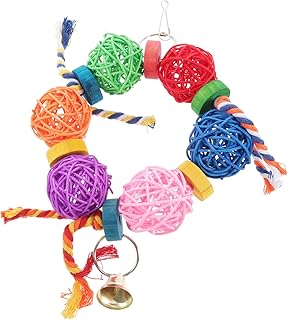 Balacoo Brinquedo Para Mastigar Papagaio Gaiola De Pássaro Brinquedo Para Pássaros Brinquedos Para Animais De Estimação Gaiola Para Pássaros Brinquedo Para Morder Papagaio Brinquedo Para