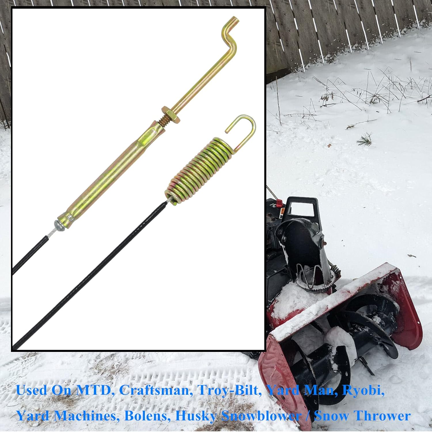 review AILEETE 946-0898 Drive Clutch Cable for MTD Craftsman Cub Cadet Troy-Bilt Yard Man Ryobi Yard Machines Bolens Husky Snowblower Snow Thrower 746-0898 746-0898A 746-0898B
