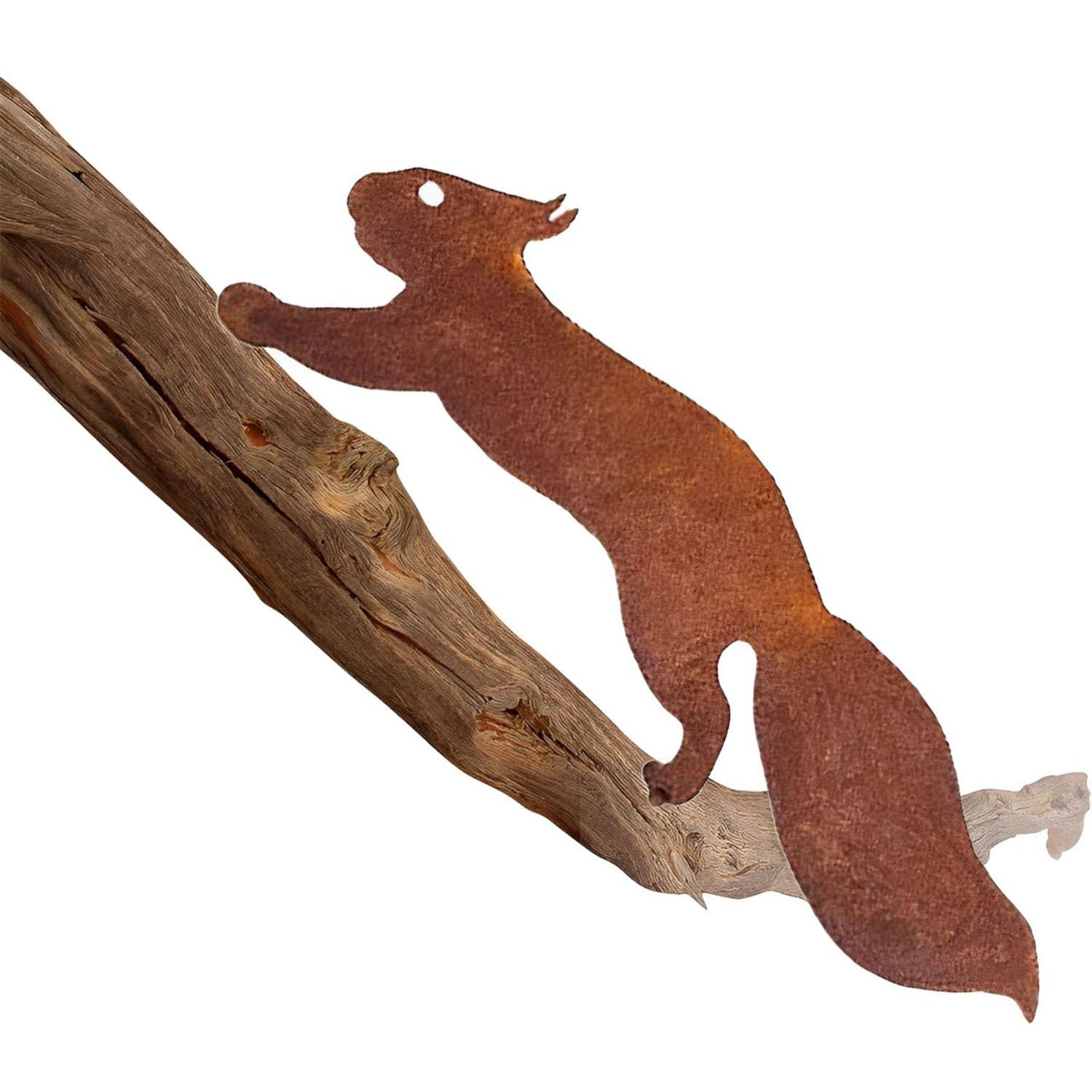 Esshogo Rusted Squirrel Garden Decoration Rusty Metal Rust Decoration Decorative Squirrel Garden Decoration for Garden Decoration