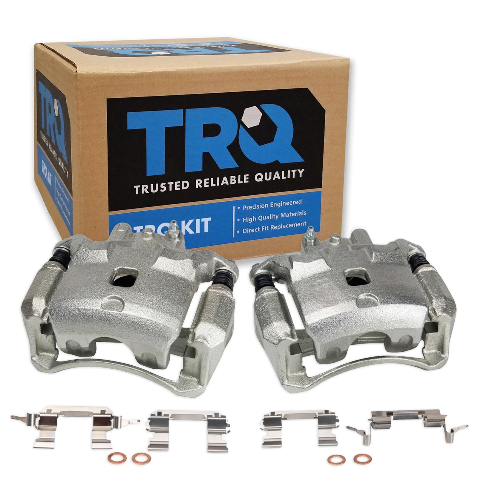 TRQ Front Driver and Passenger Side Brake Caliper Set 2 Piece Caliper