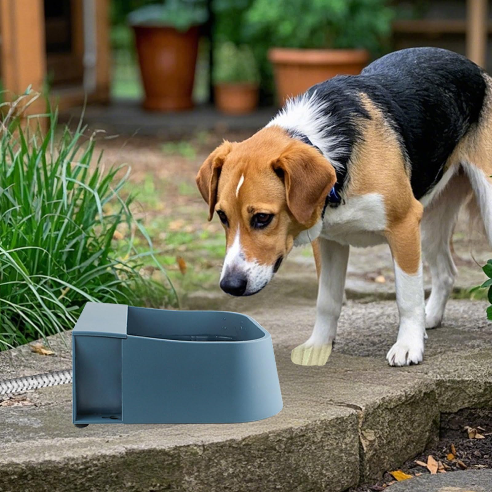 Enjoying Distributore d'acqua automatico per Cane con Tubo d'acqua in Metallo di 1.5 M, Auto Riempire Animale Ciotola d'acqua con Valvola Galleggiante, per Cani Gatti Pollo Coniglio Maiali Bestiame