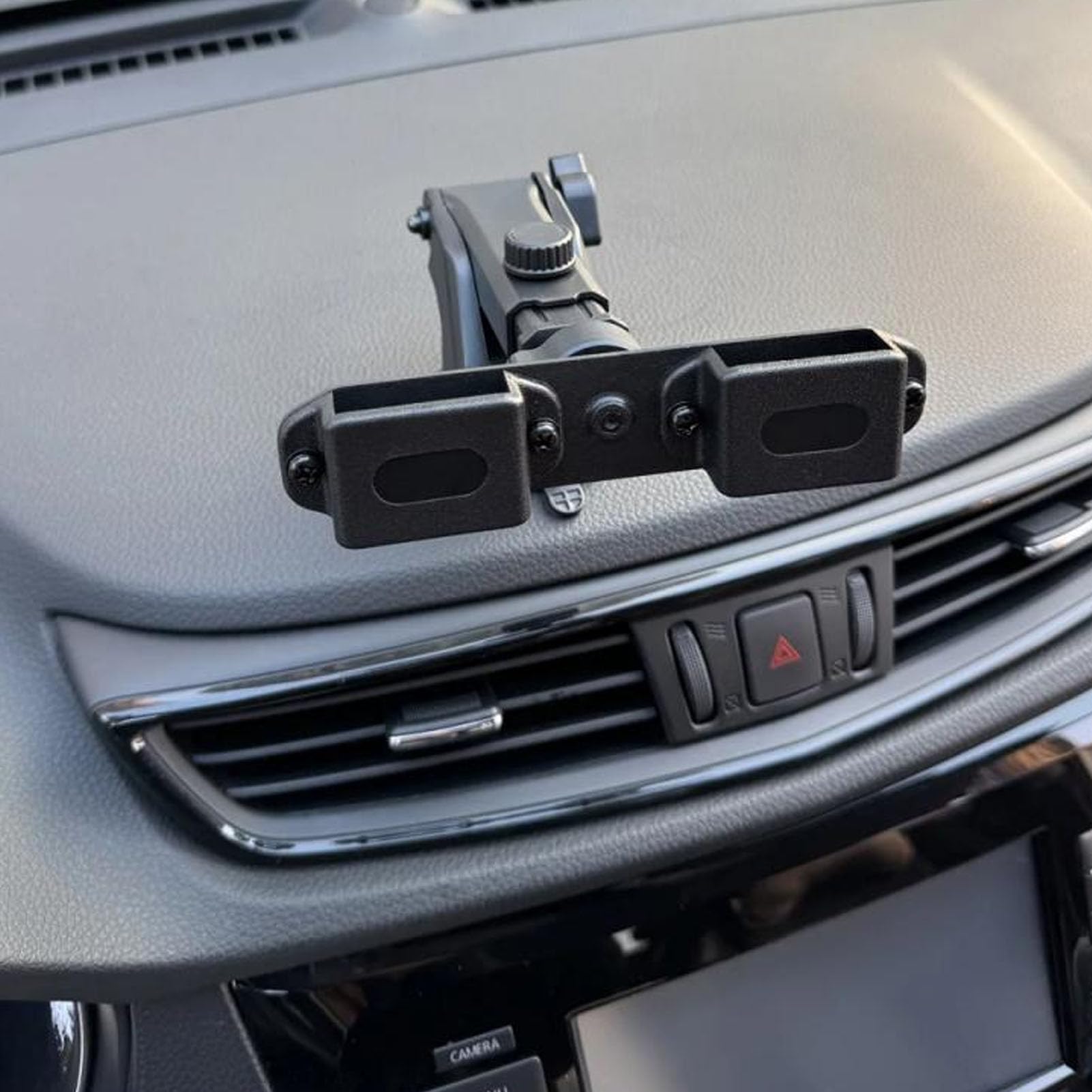 Staffa Adattatore Radio Bidirezionale, Supporto per Walkie-talkie da Cruscotto, Supporto per Microfono Radio Bidirezionale Ventosa Supporto per Parabrezza Auto Staffa Radio per