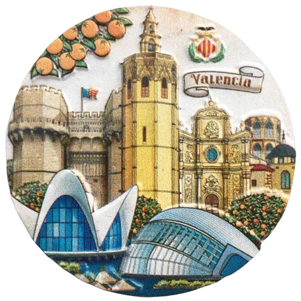 Muyu Magnet Valencia Spain Fridge Magnet Tourist Souvenir Gift Home Kitchen Decoration Magnetic Sticker, Refrigerator Magnet Collection
