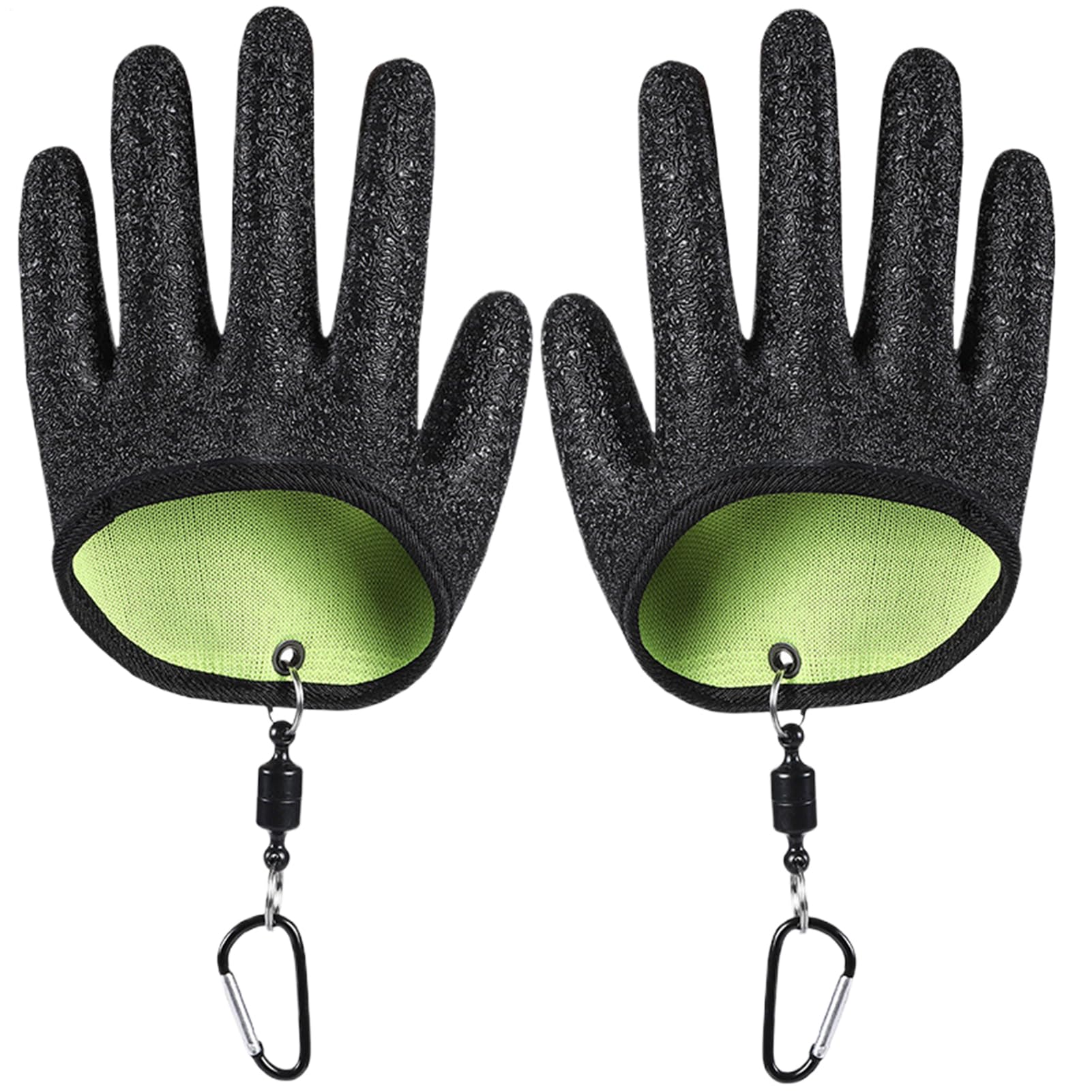 Guantes de pesca magnéticos con agarre resistente y protección reforzada 8