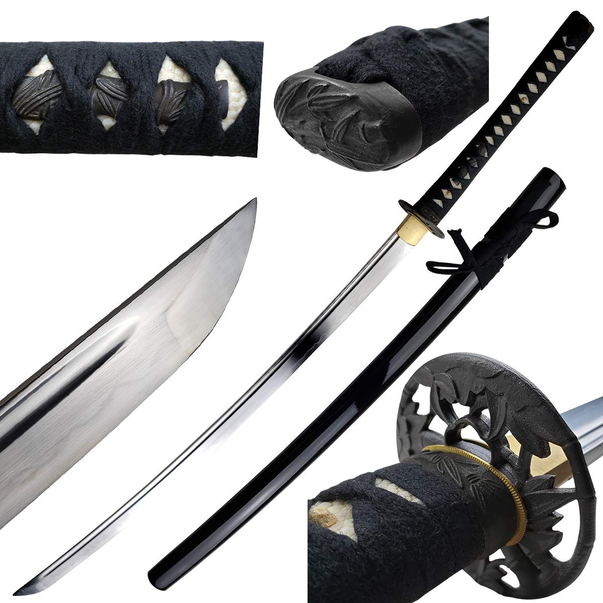 Musashi - Meadow 1060 high Carbon Steel Blade Samurai Sword Katana