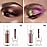 evpct 2Pcs Mermaid Purple Gold Red Duochrome Chameleon Liquid Eyeshadow, Multichrome Metallic Glitter Liquid Eye Shadow Makeup for Women, Waterproof Color Shifting High Pigment Iridescent Eyeshadow