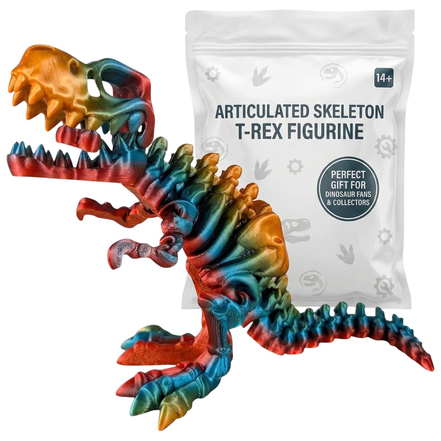 Amazon.com: Articulated Skeleton T-Rex Figurine – Prismatic
