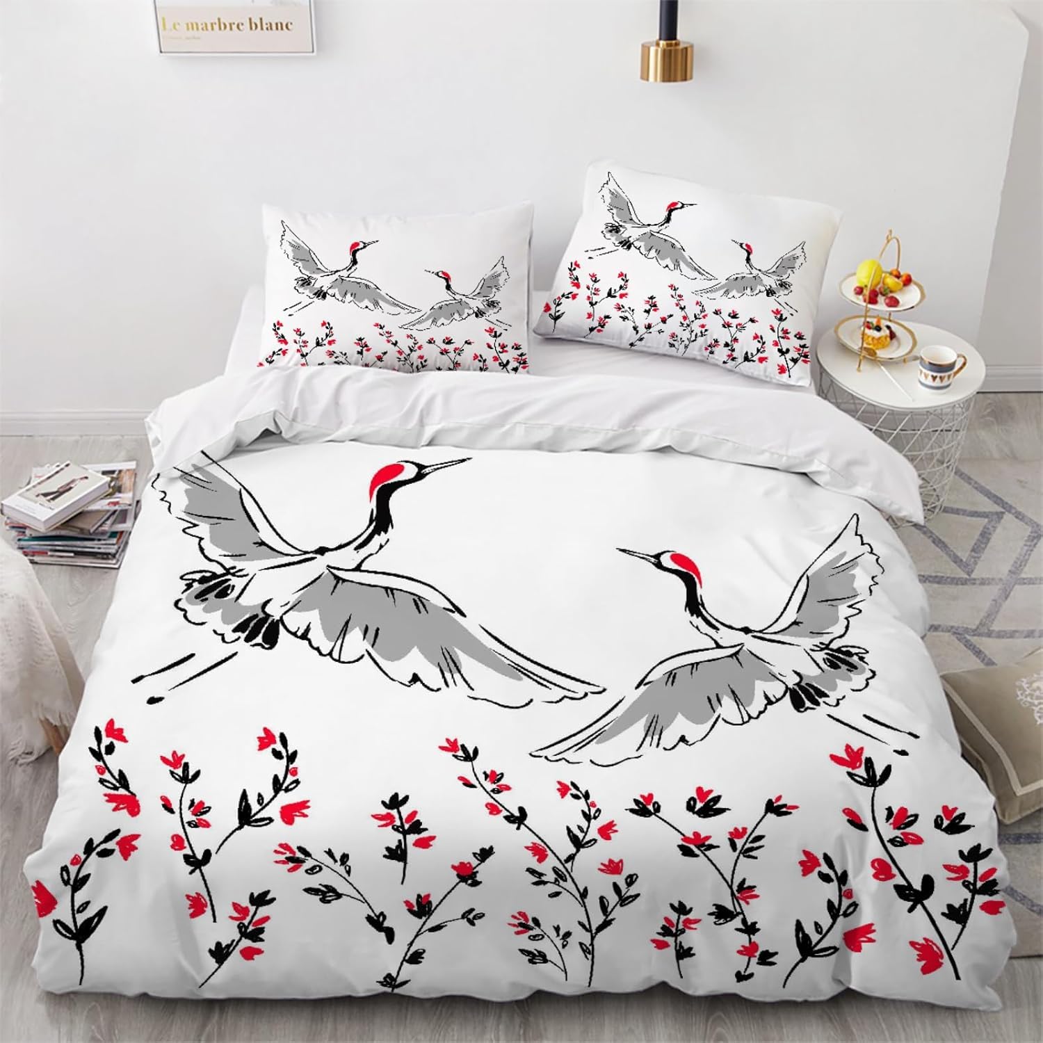 Parure de lit chinoise 140x200 pour une chambre zen et élégante