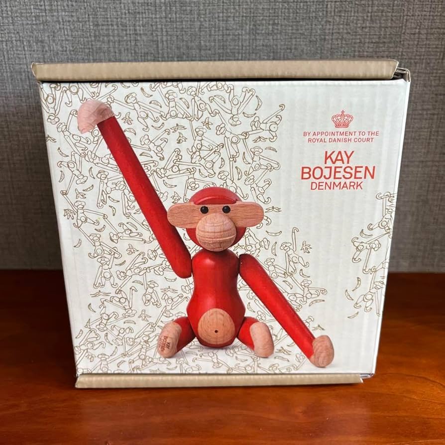 Amazon.co.jp: Kay Bojesen カイボイスン モンキー ミニ 赤